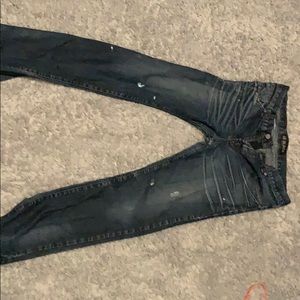 Black - jeans - low rise slim straight